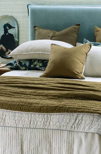 Bianca Lorenne - Appetto - Coverlet - Cushion - Moss